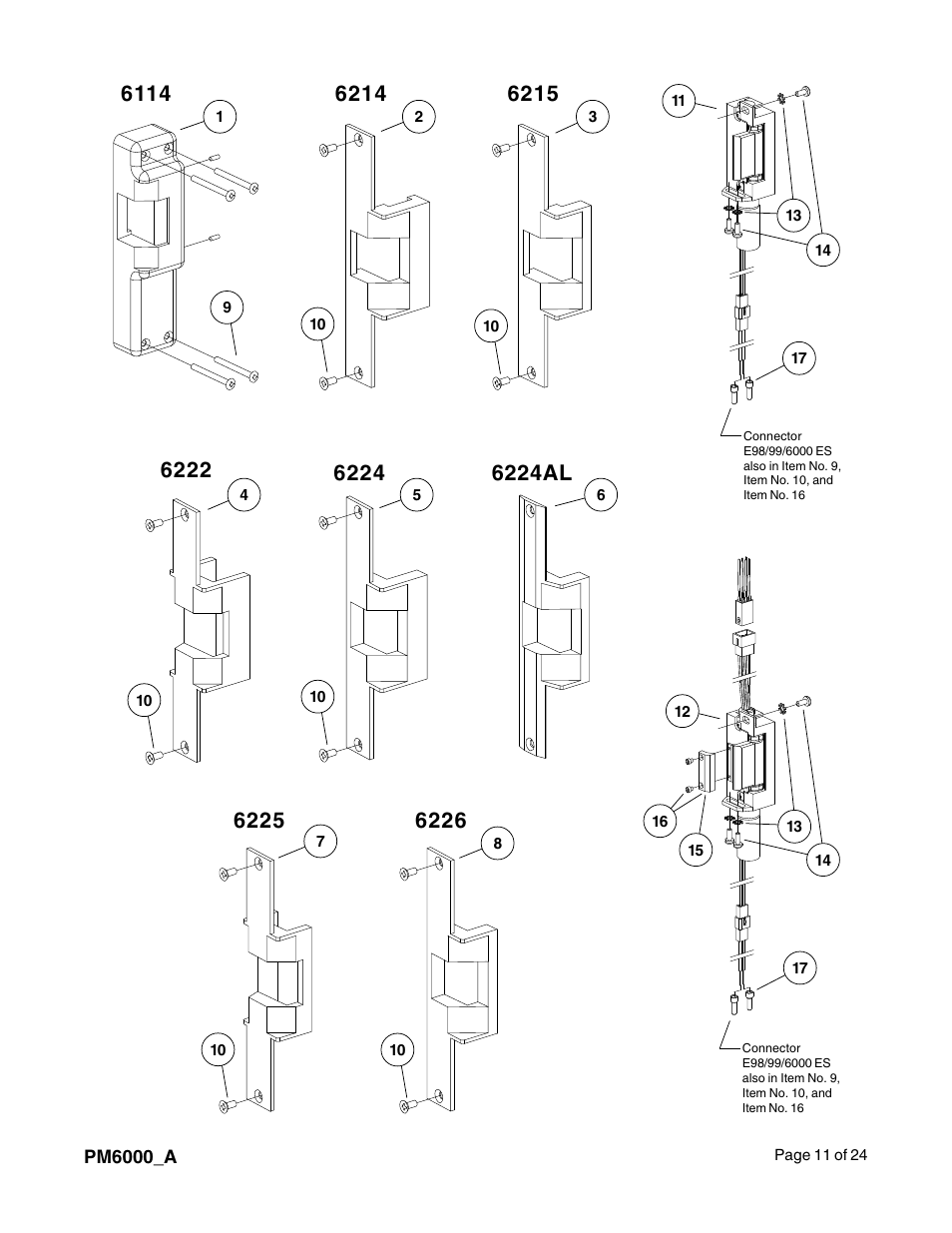 Factory Direct Hardware Von Duprin 6213 User Manual | Page 11 / 24