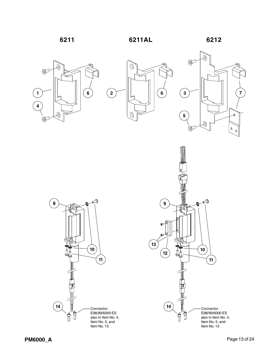 Factory Direct Hardware Von Duprin 6213 User Manual | Page 13 / 24