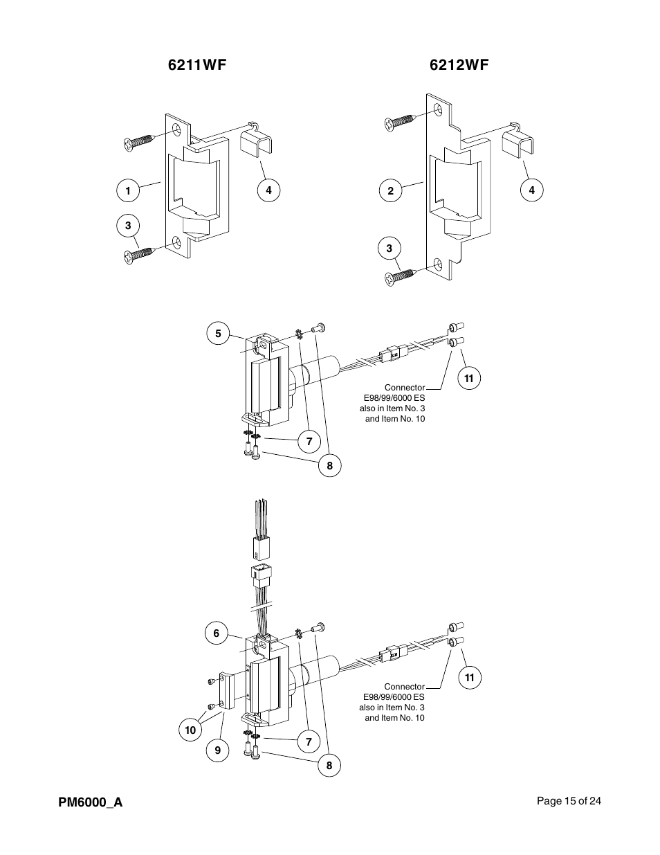 Factory Direct Hardware Von Duprin 6213 User Manual | Page 15 / 24