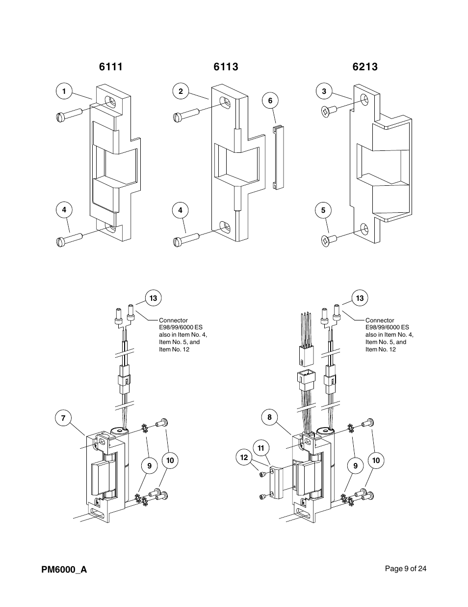 Factory Direct Hardware Von Duprin 6213 User Manual | Page 9 / 24