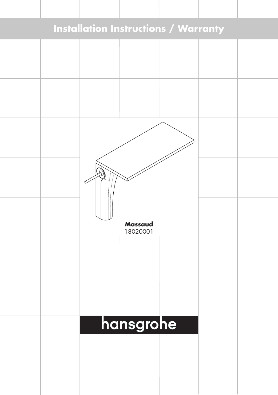 Factory Direct Hardware Hansgrohe 18020001 User Manual | 8 pages