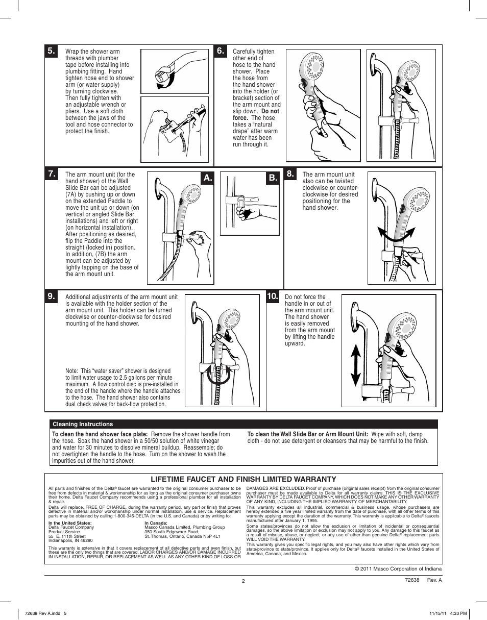 A. b | Factory Direct Hardware Delta 52003-DS User Manual | Page 2 / 2