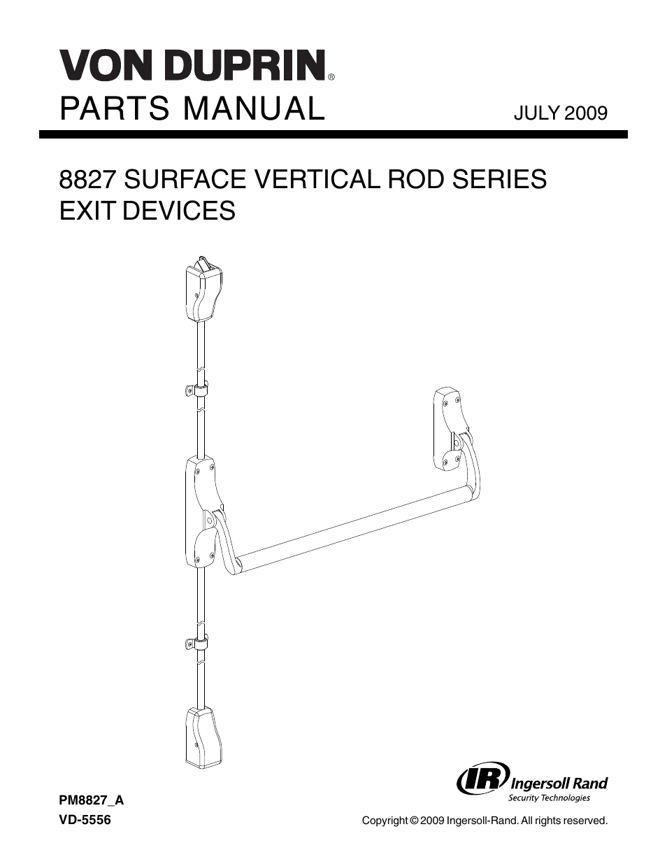 Factory Direct Hardware Von Duprin 8827EOF User Manual | 16 pages