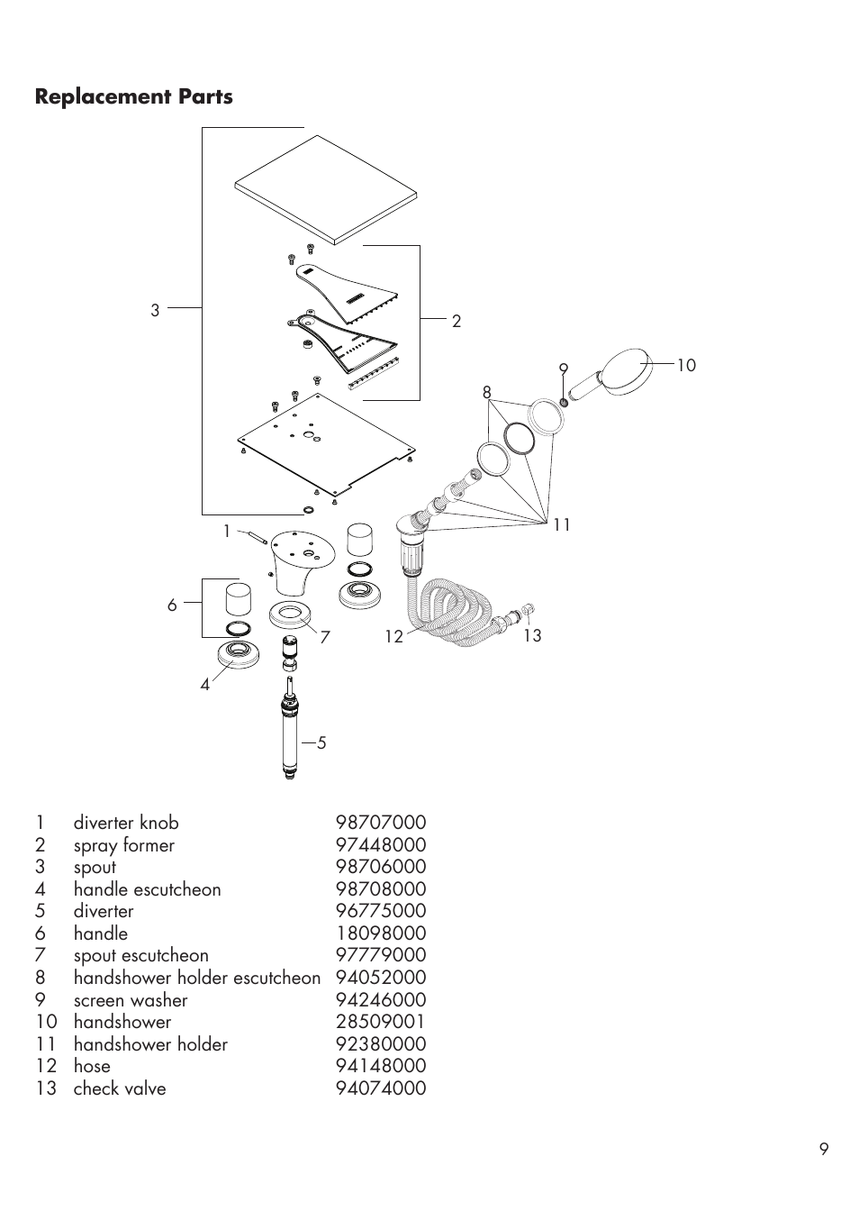 Factory Direct Hardware Hansgrohe 18440001 Axor Massaud User Manual | Page 9 / 12
