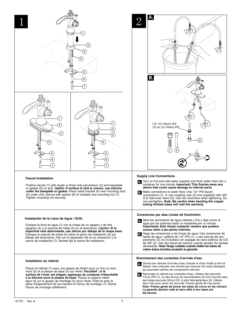 Factory Direct Hardware Delta 598LF-MPU User Manual | Page 2 / 6