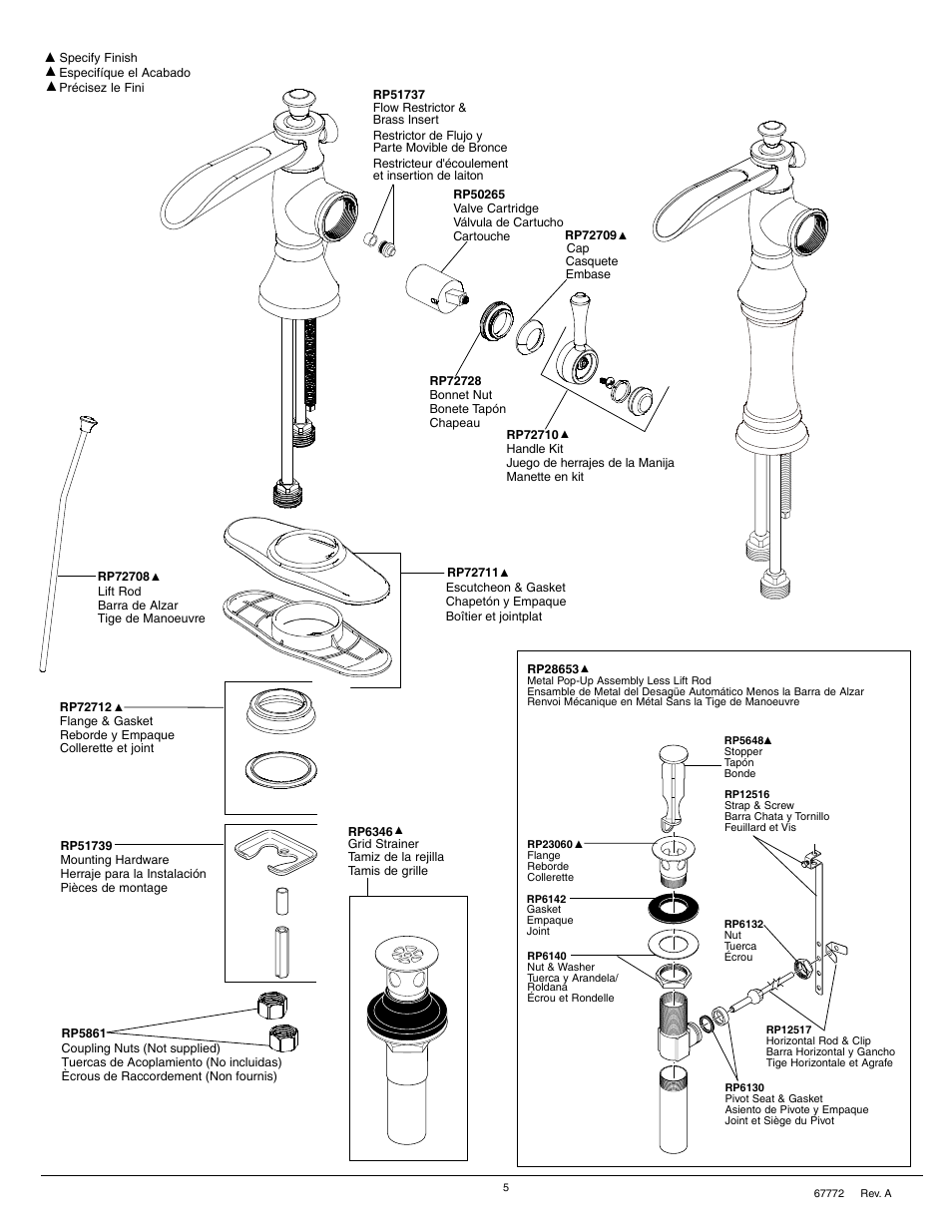 Factory Direct Hardware Delta 598LF-MPU User Manual | Page 5 / 6