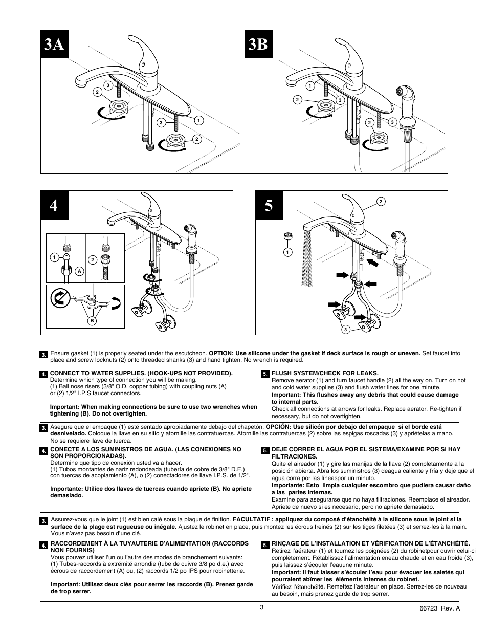 3a 3b 4 5 | Factory Direct Hardware Delta 10901LF Foundations Core-B User Manual | Page 3 / 6