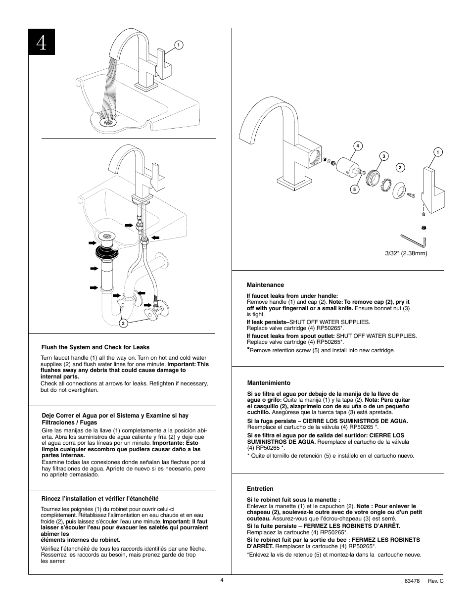 Factory Direct Hardware Brizo 65480LF User Manual | Page 4 / 6