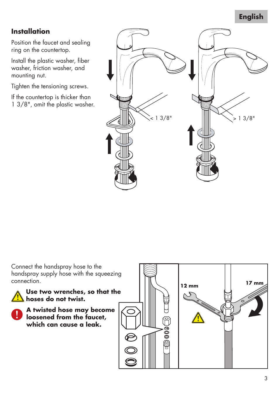 Factory Direct Hardware Hansgrohe 04076LF Allegro E User Manual | Page 3 / 16