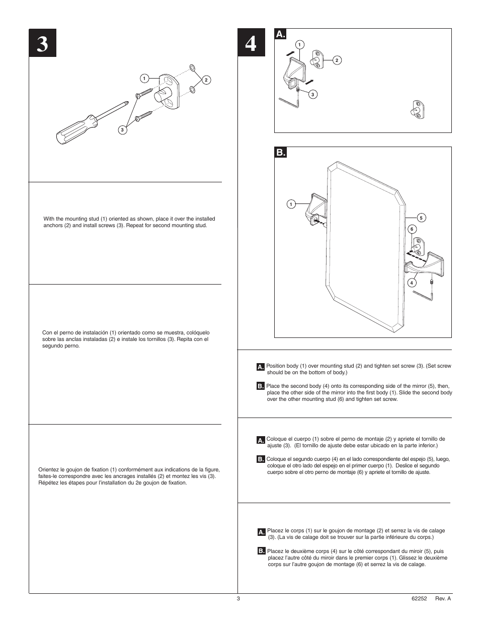 A. b | Factory Direct Hardware Brizo 698030 Virage User Manual | Page 3 / 4