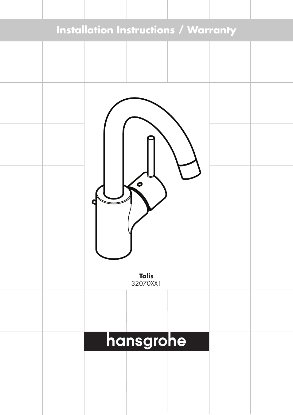 Factory Direct Hardware Hansgrohe 32070 User Manual | 8 pages