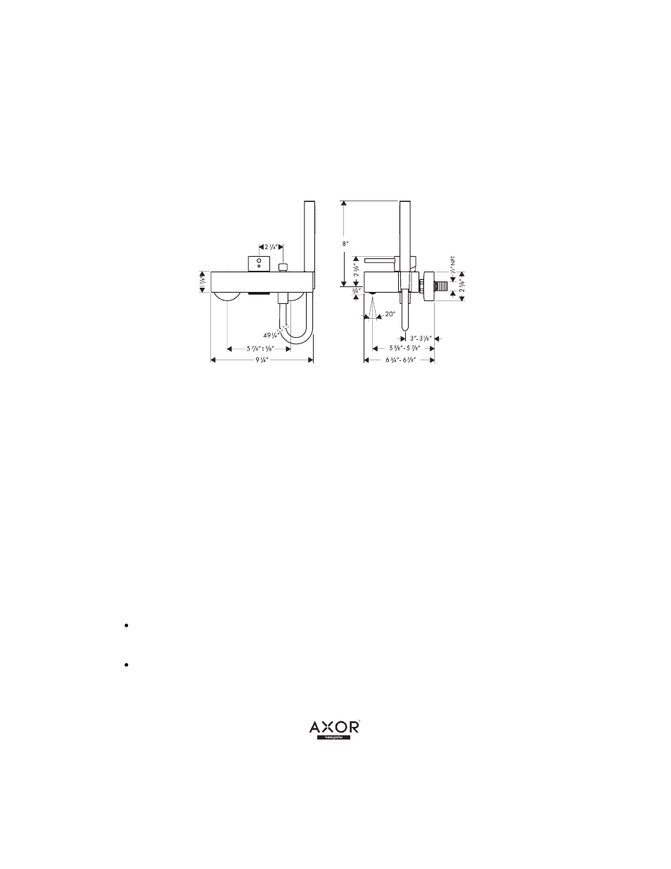 Factory Direct Hardware Hansgrohe 10402001 Axor Starck X User Manual | Page 2 / 8