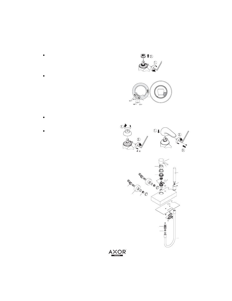 Replacement parts | Factory Direct Hardware Hansgrohe 10402001 Axor Starck X User Manual | Page 5 / 8