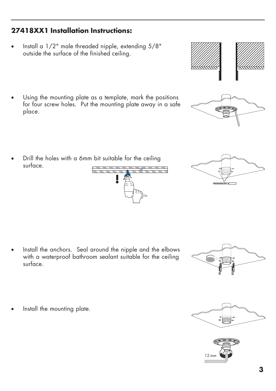 Factory Direct Hardware Hansgrohe 27418001 Raindance User Manual | Page 3 / 8