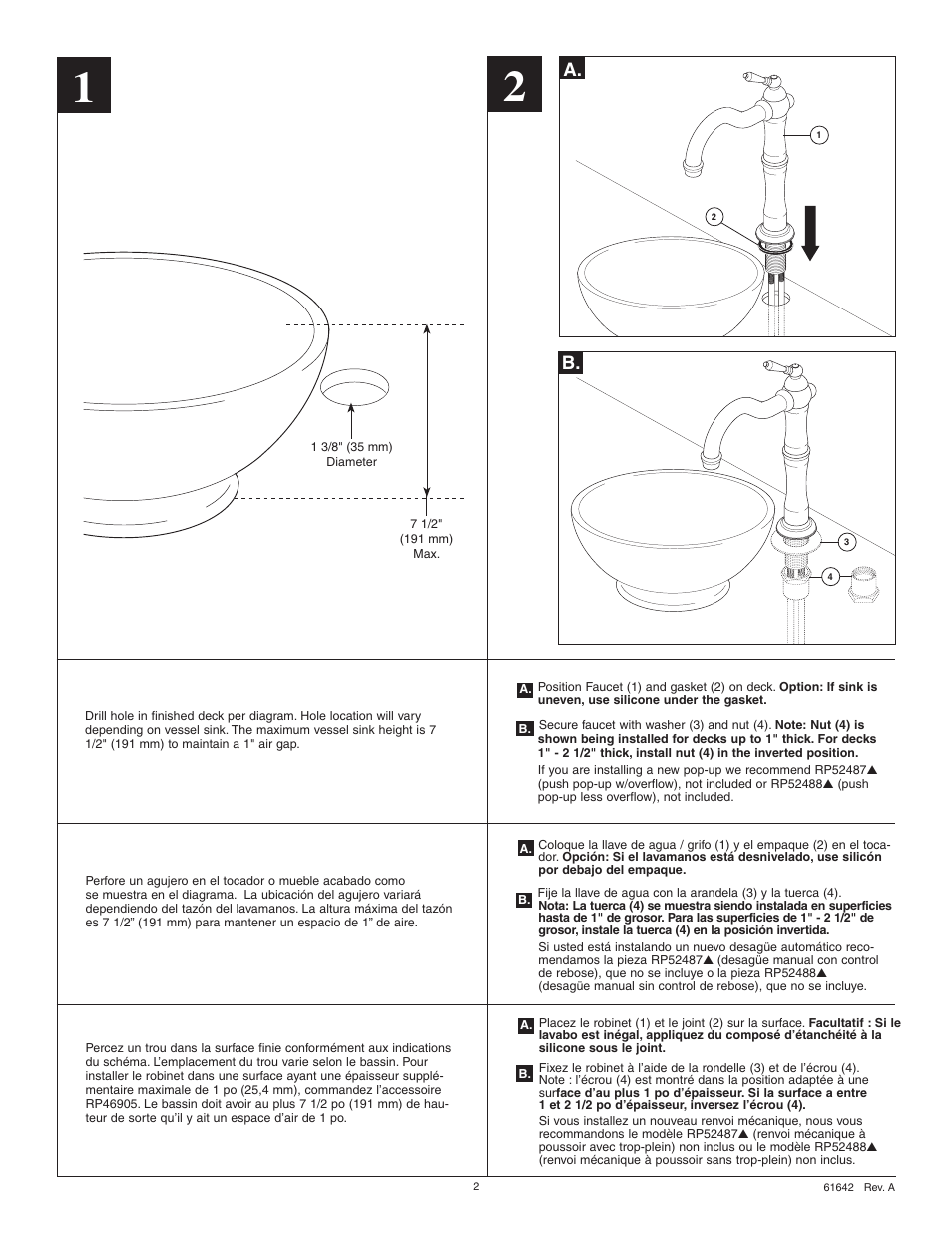 Factory Direct Hardware Brizo 65436LF User Manual | Page 2 / 6