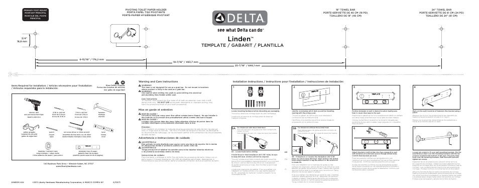 Factory Direct Hardware Delta 79418 Linden User Manual | 2 pages