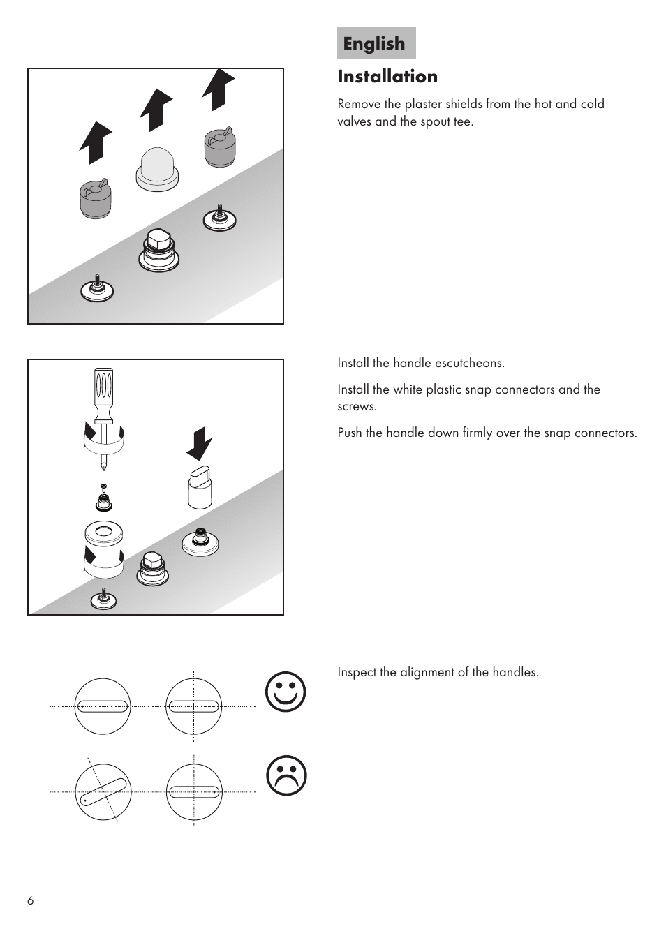 English installation | Factory Direct Hardware Hansgrohe 31438 Metris S User Manual | Page 6 / 24