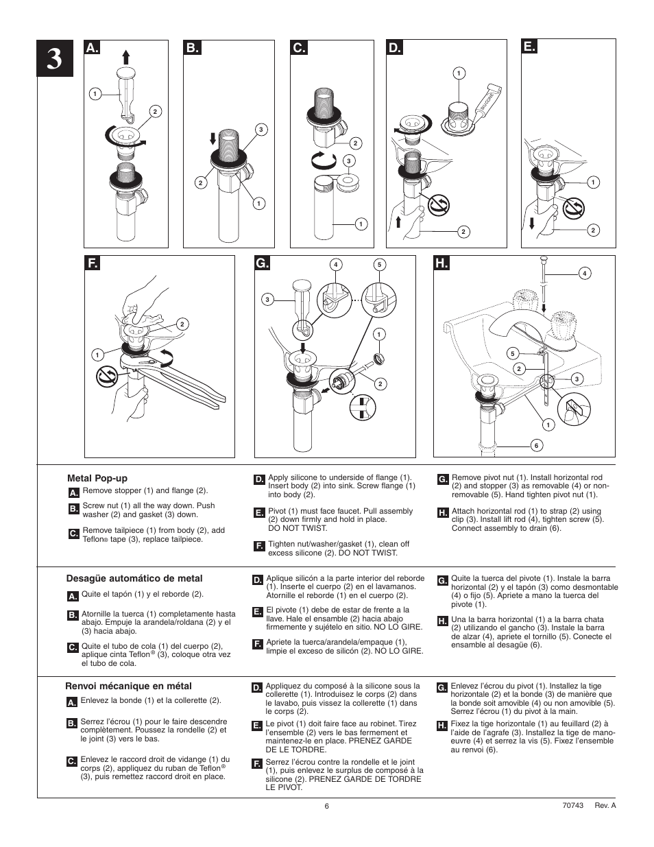 Factory Direct Hardware Delta 2503LF User Manual | Page 6 / 8