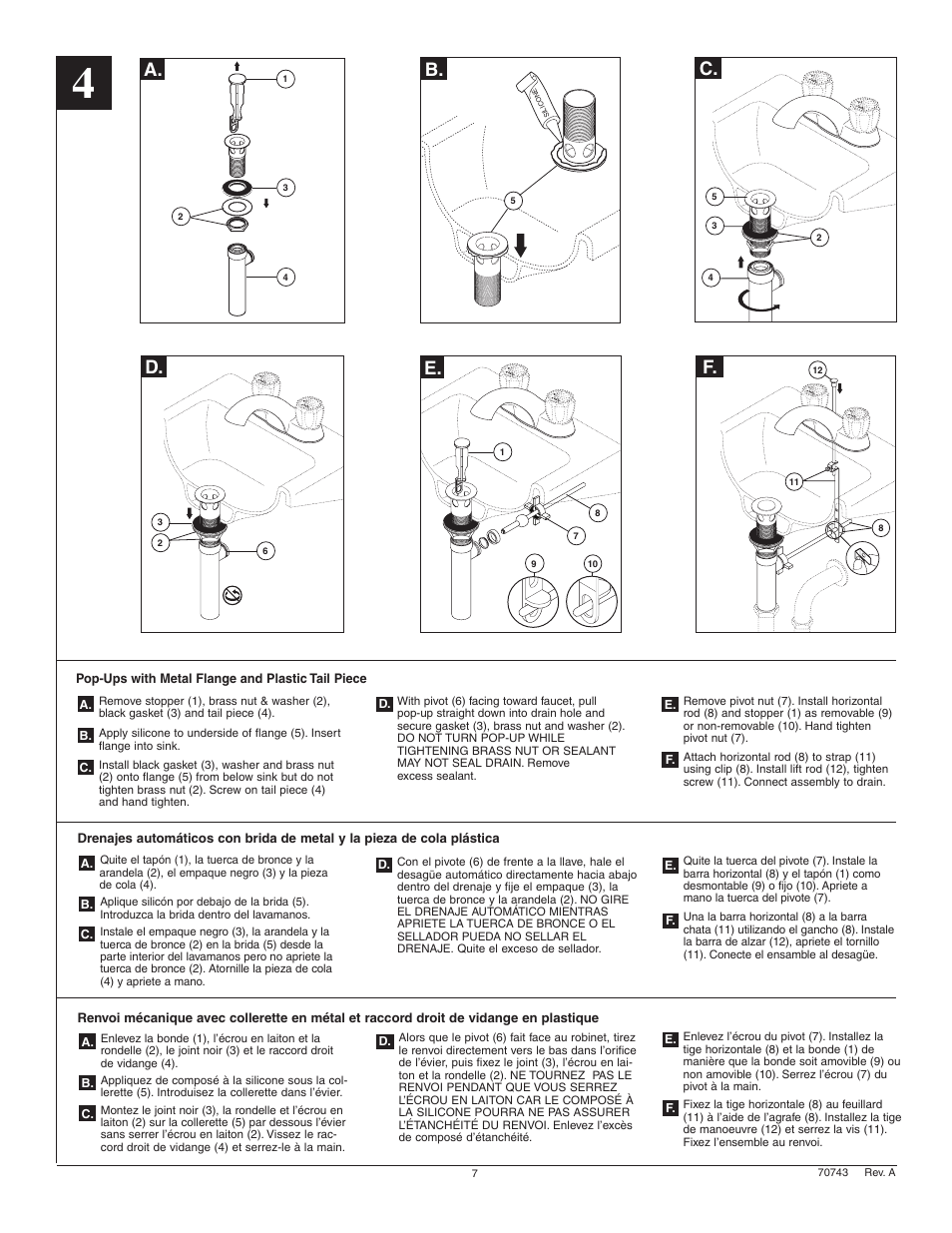 Factory Direct Hardware Delta 2503LF User Manual | Page 7 / 8
