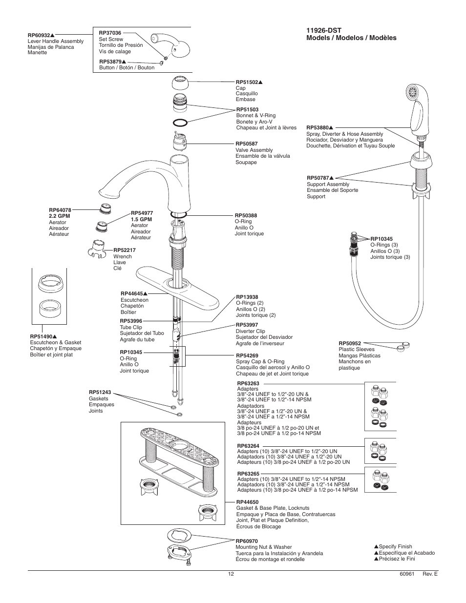 Factory Direct Hardware Delta 11926-DST Lewiston User Manual | Page 12 / 12