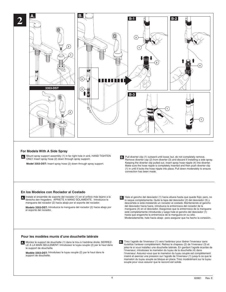 B-1 b-2 | Factory Direct Hardware Delta 11926-DST Lewiston User Manual | Page 4 / 12