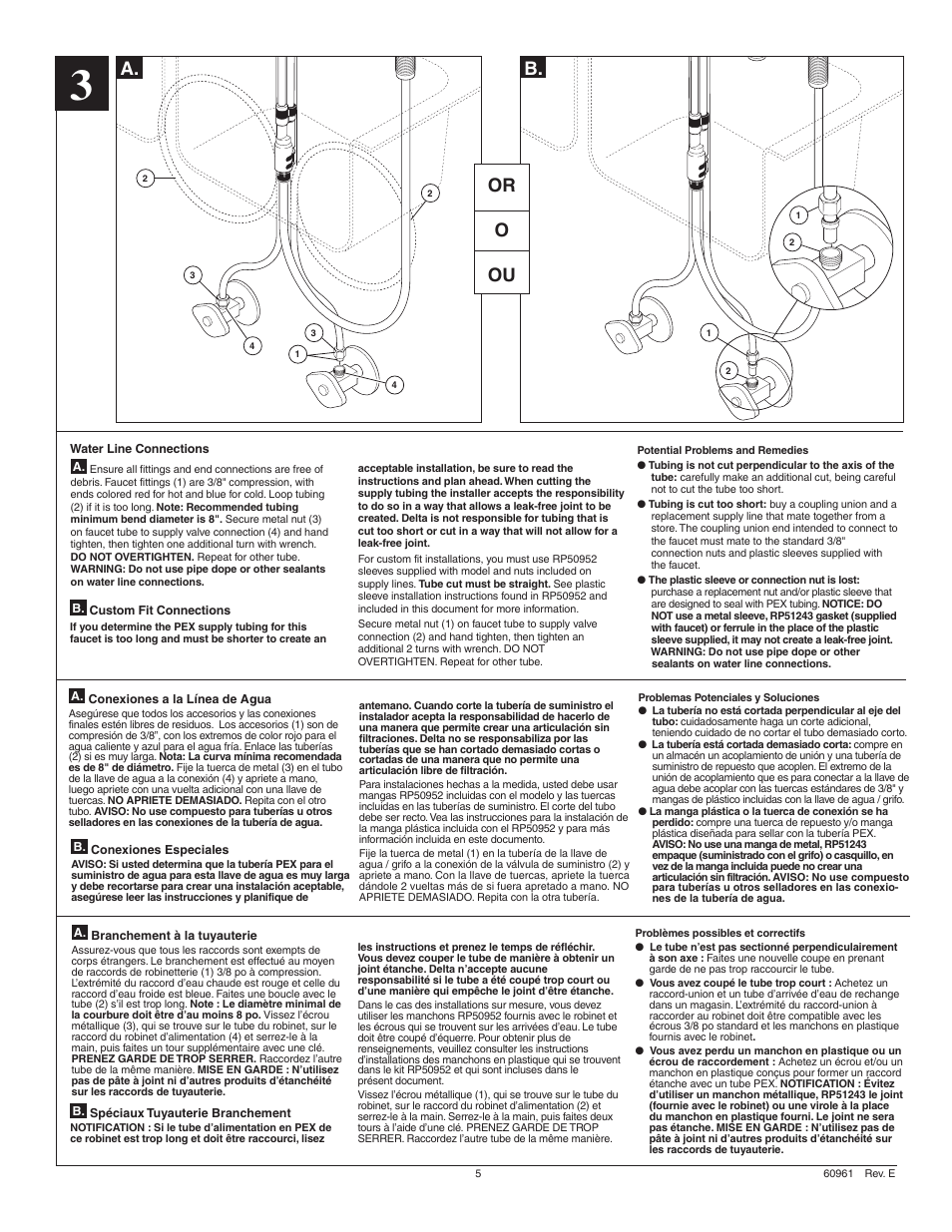 A. b. or o ou | Factory Direct Hardware Delta 11926-DST Lewiston User Manual | Page 5 / 12