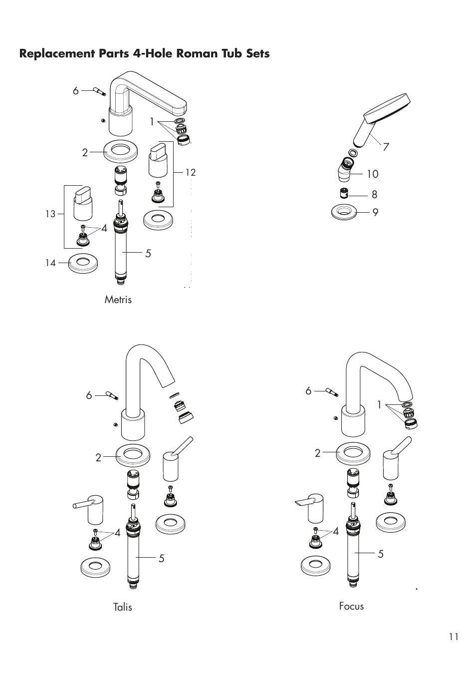 Factory Direct Hardware Hansgrohe 32314 Talis S User Manual | Page 11 / 16
