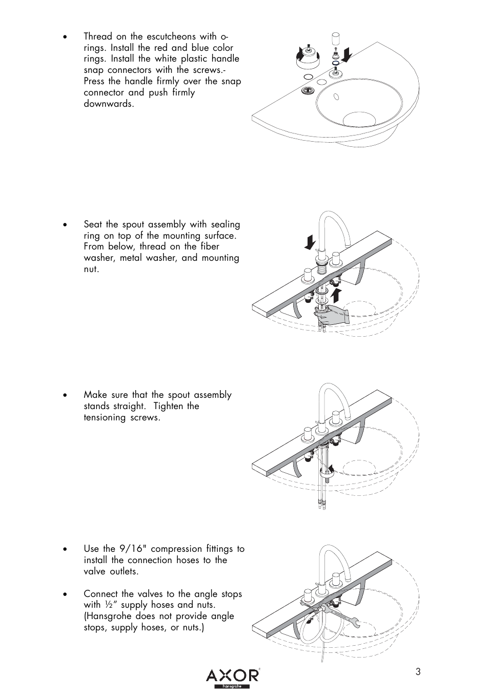 Factory Direct Hardware Hansgrohe 10135 User Manual | Page 3 / 8