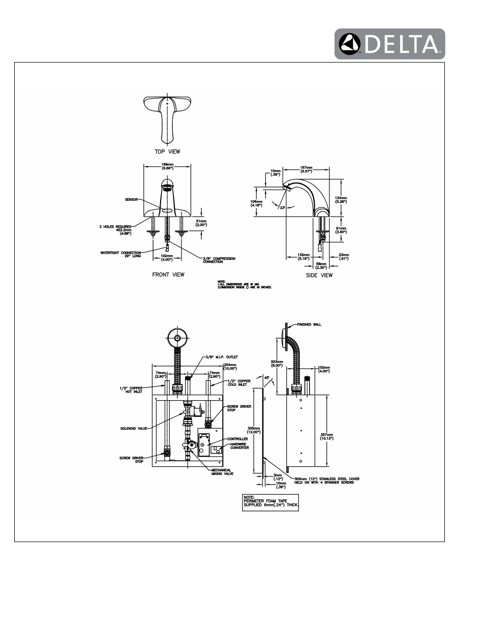 Factory Direct Hardware Delta 591T0236 User Manual | Page 2 / 2