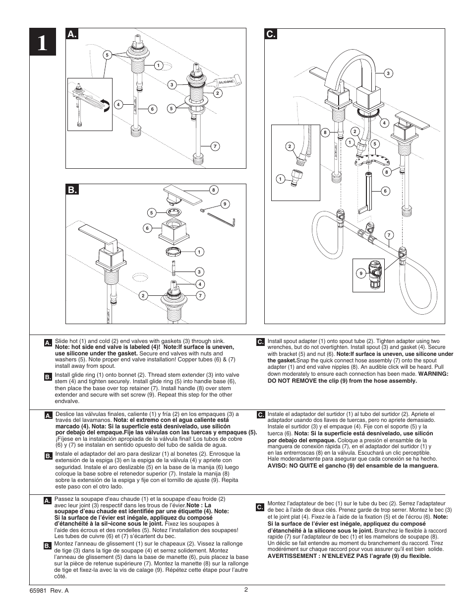 Factory Direct Hardware Delta 3553LF User Manual | Page 2 / 6
