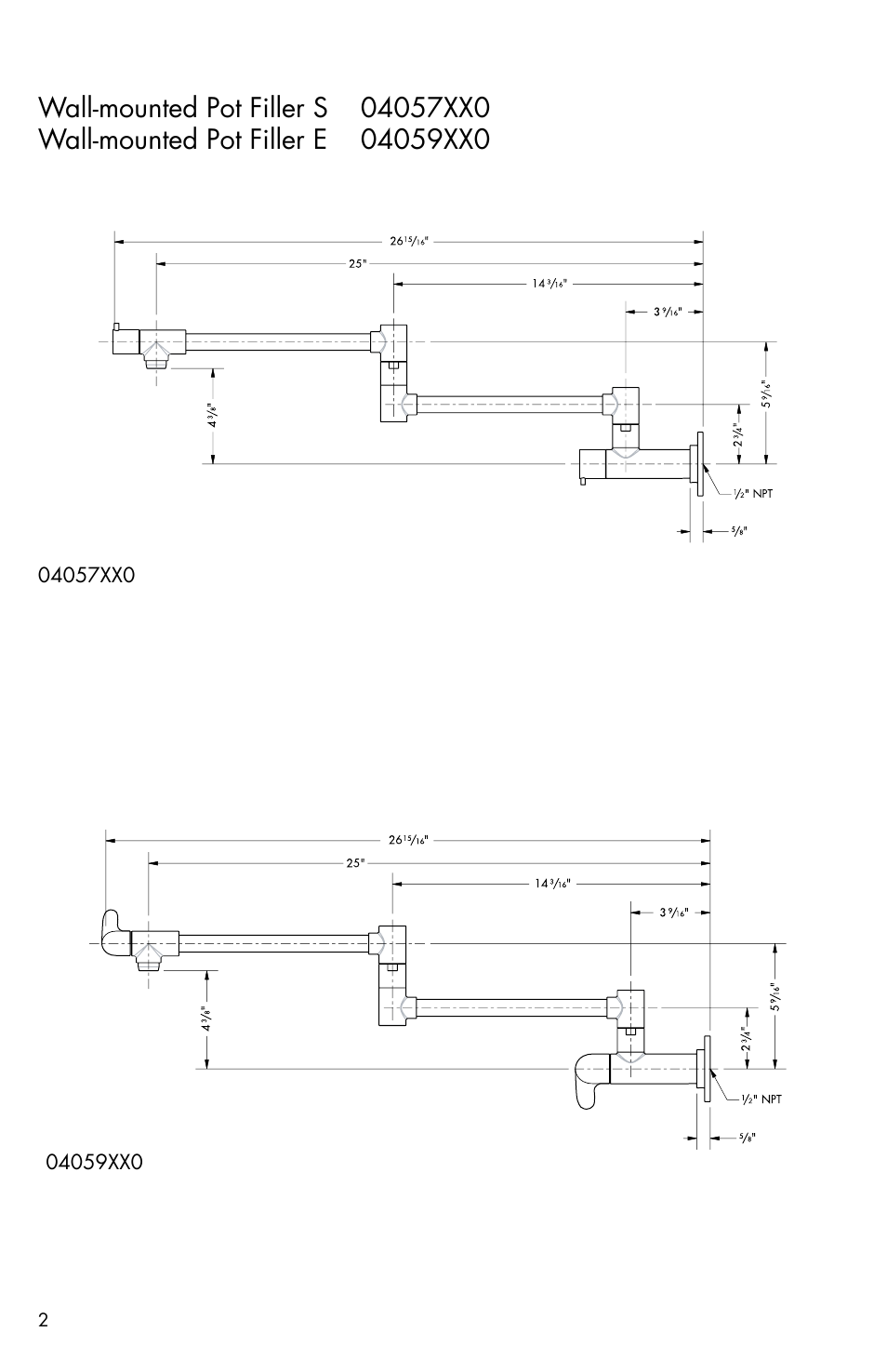 Factory Direct Hardware Hansgrohe 04059860 Allegro E User Manual | Page 2 / 8