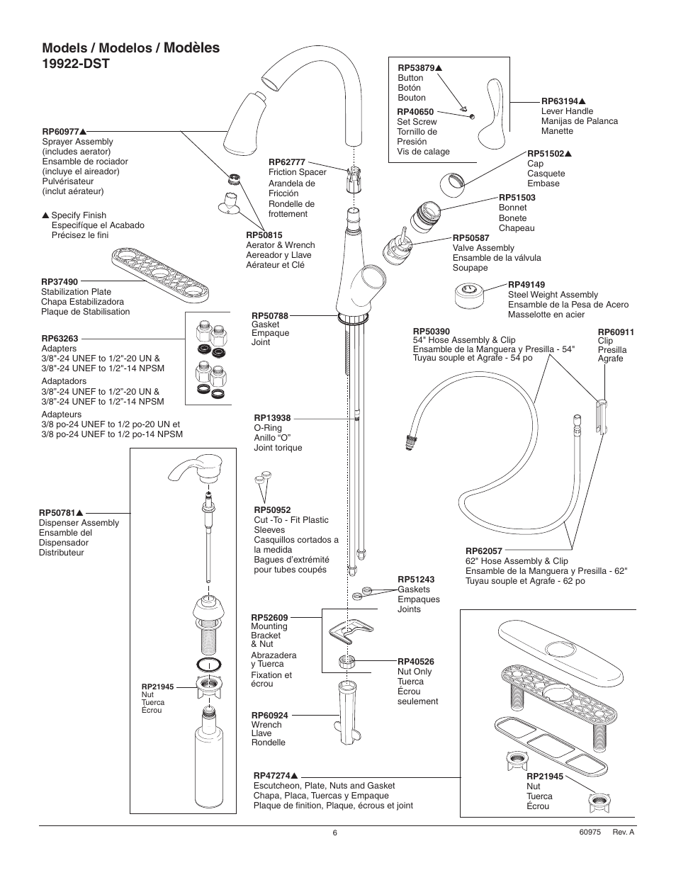 Modèles, Models / modelos | Factory Direct Hardware Delta 19922-SD-DST Ashton User Manual | Page 6 / 16