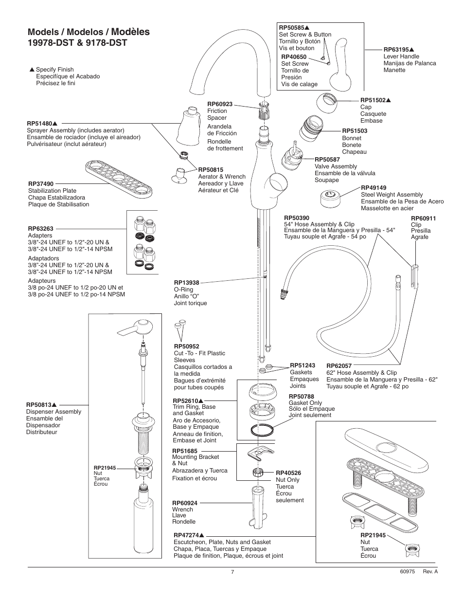 Modèles, Models / modelos | Factory Direct Hardware Delta 19922-SD-DST Ashton User Manual | Page 7 / 16