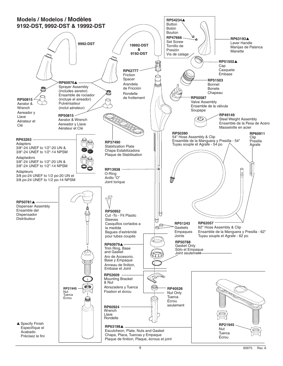 Modèles, Models / modelos | Factory Direct Hardware Delta 19922-SD-DST Ashton User Manual | Page 8 / 16