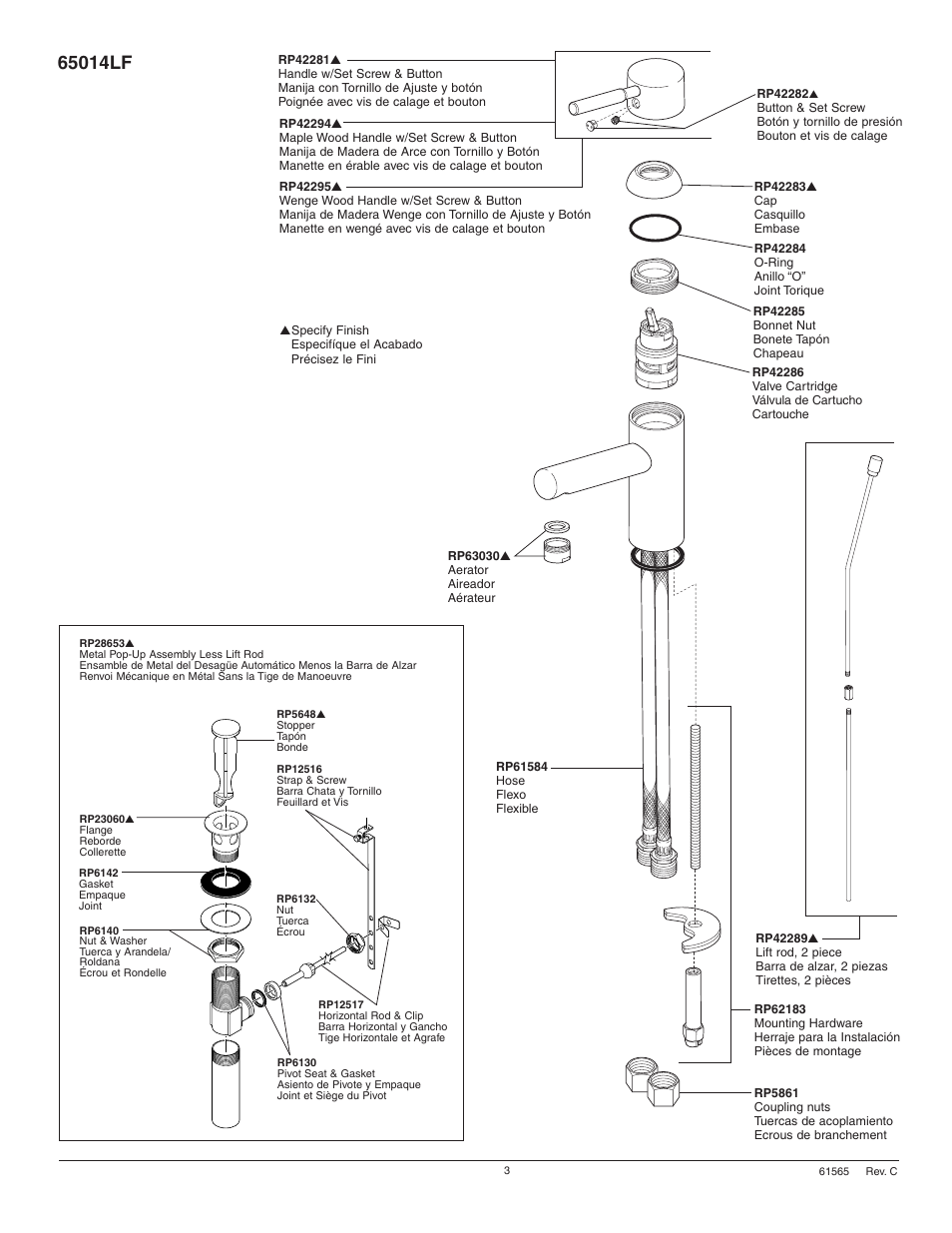 Factory Direct Hardware Brizo 65014LF User Manual | Page 3 / 8
