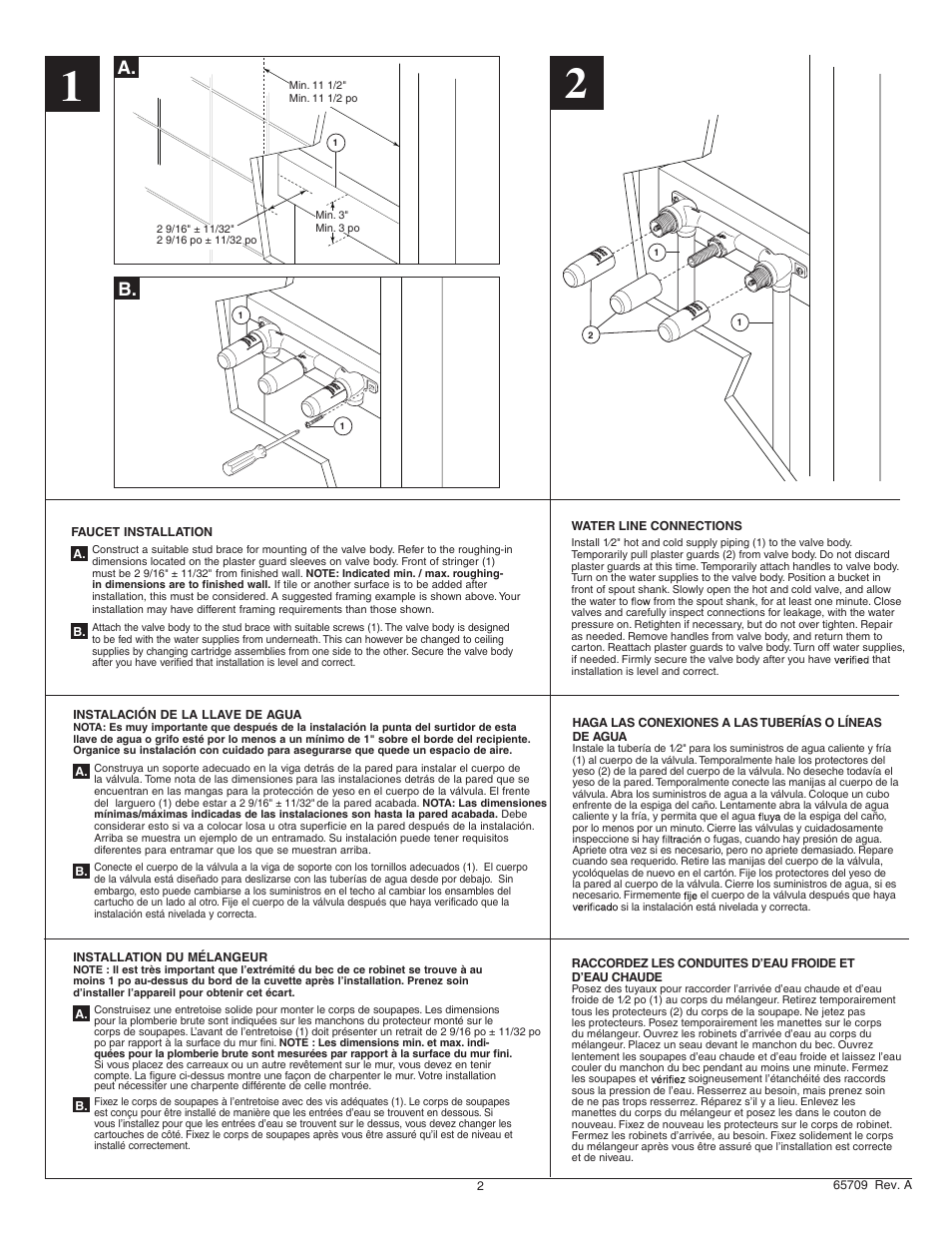 A. b | Factory Direct Hardware Delta 3585LF-WL User Manual | Page 2 / 8