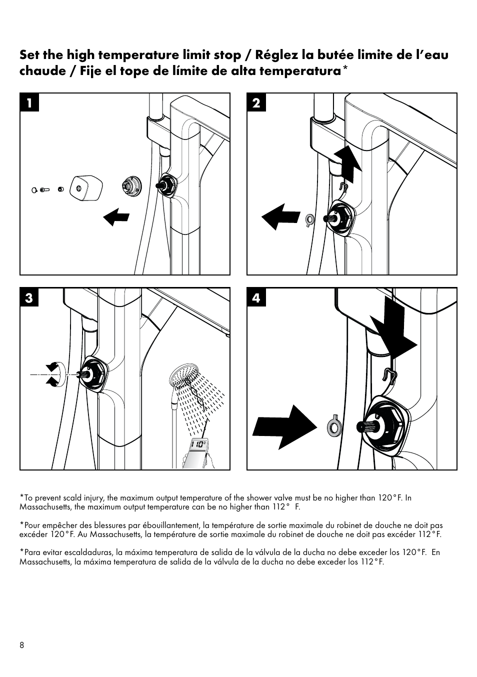 Factory Direct Hardware Hansgrohe 11422 Axor Urquiola User Manual | Page 8 / 16