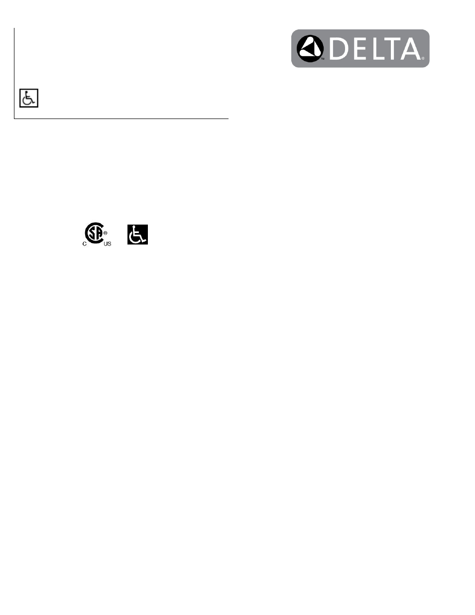 Factory Direct Hardware Delta 1500T4670-R35 User Manual | 2 pages