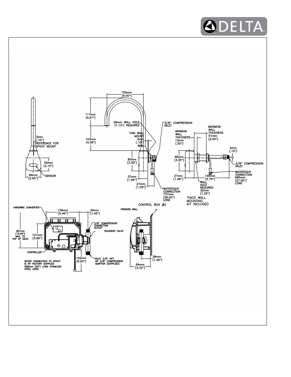 Factory Direct Hardware Delta 1500T4670-R35 User Manual | Page 2 / 2
