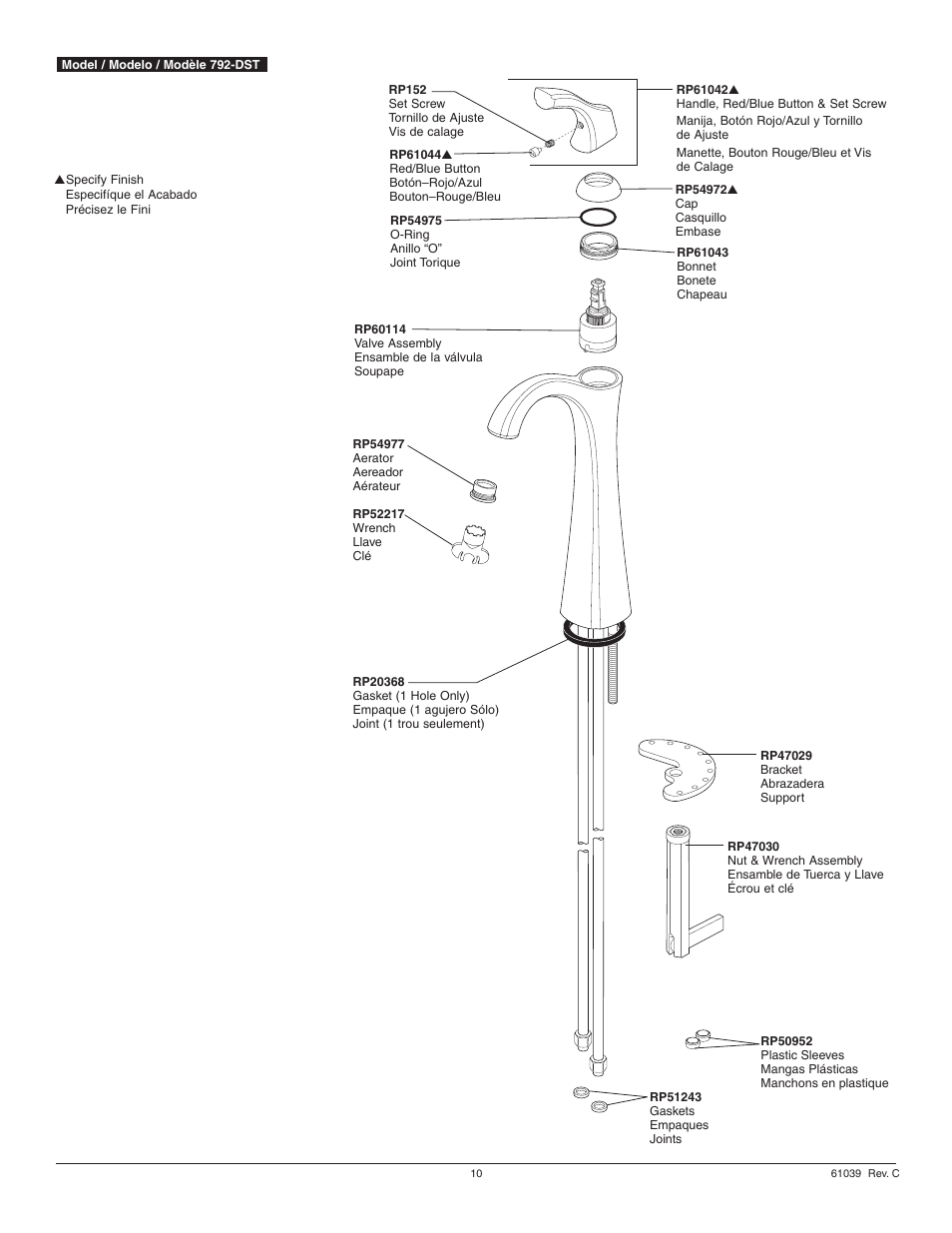Factory Direct Hardware Delta 792-DST User Manual | Page 10 / 12