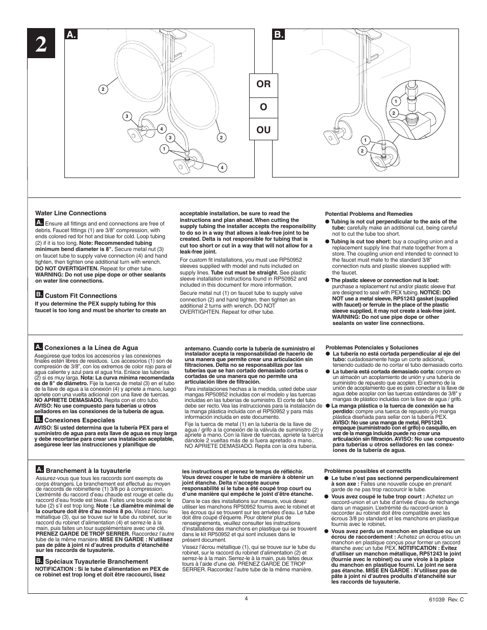 A. b. or o ou | Factory Direct Hardware Delta 792-DST User Manual | Page 4 / 12