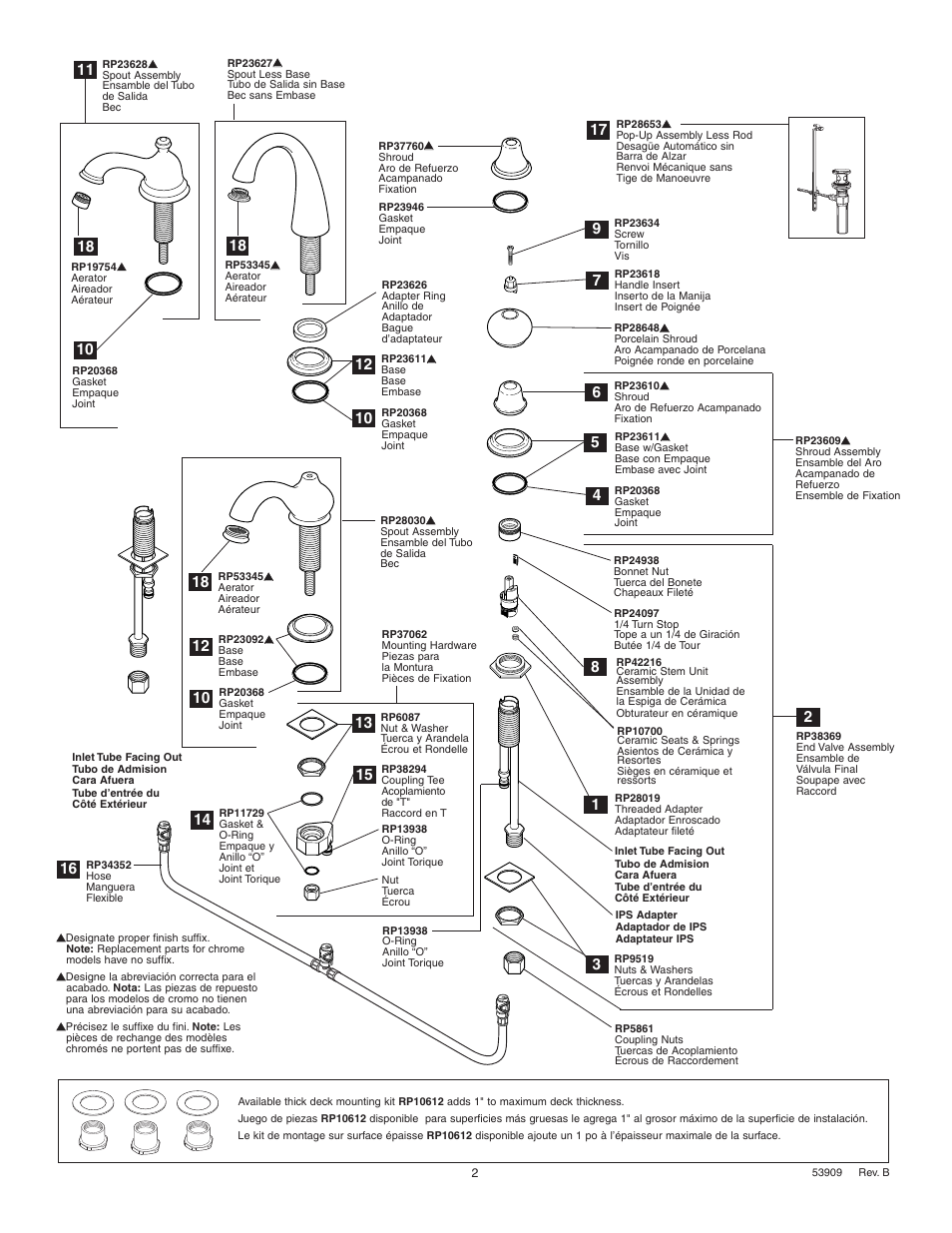 Factory Direct Hardware Brizo 6520-LHP User Manual | Page 2 / 6