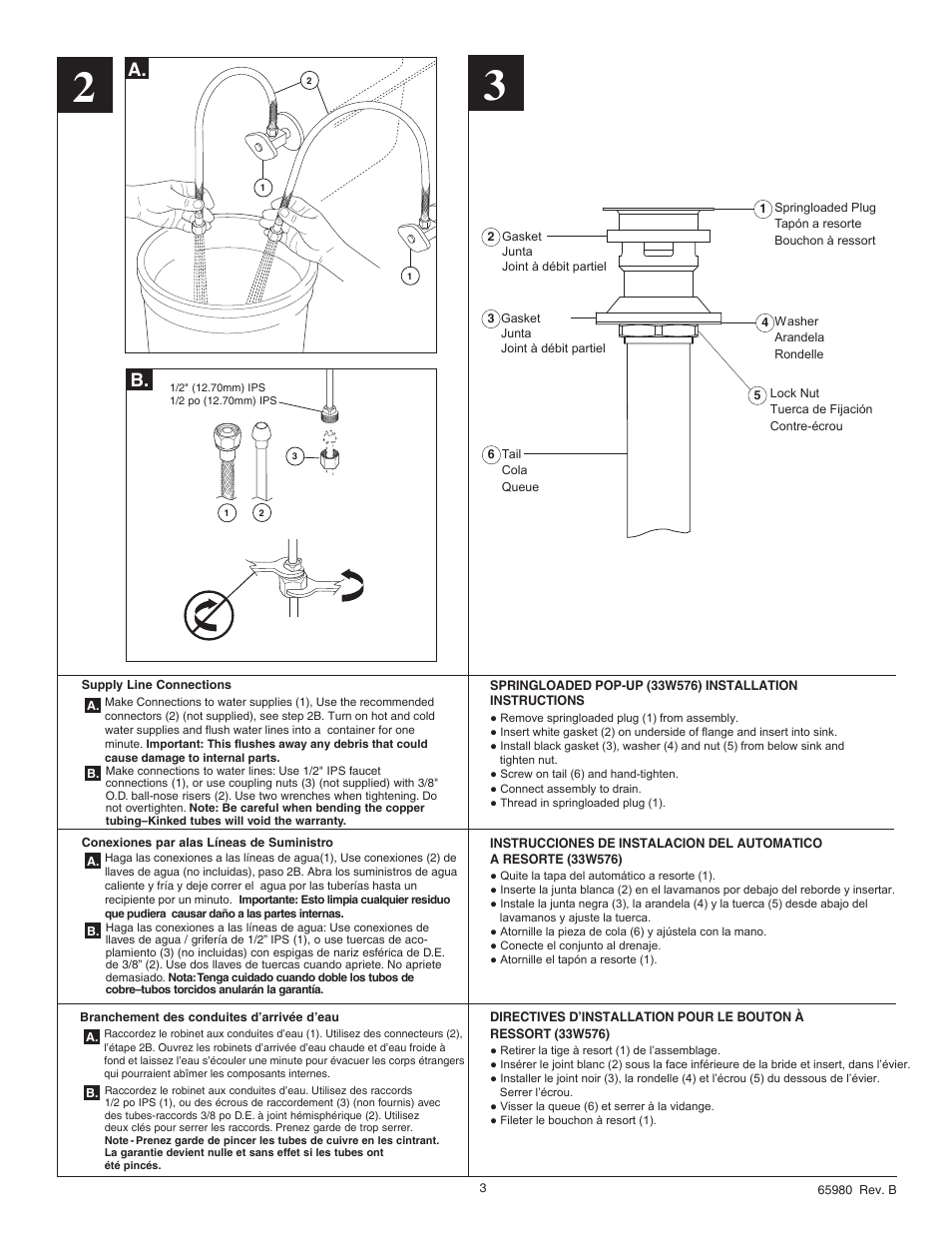 Factory Direct Hardware Delta 553LF User Manual | Page 3 / 6