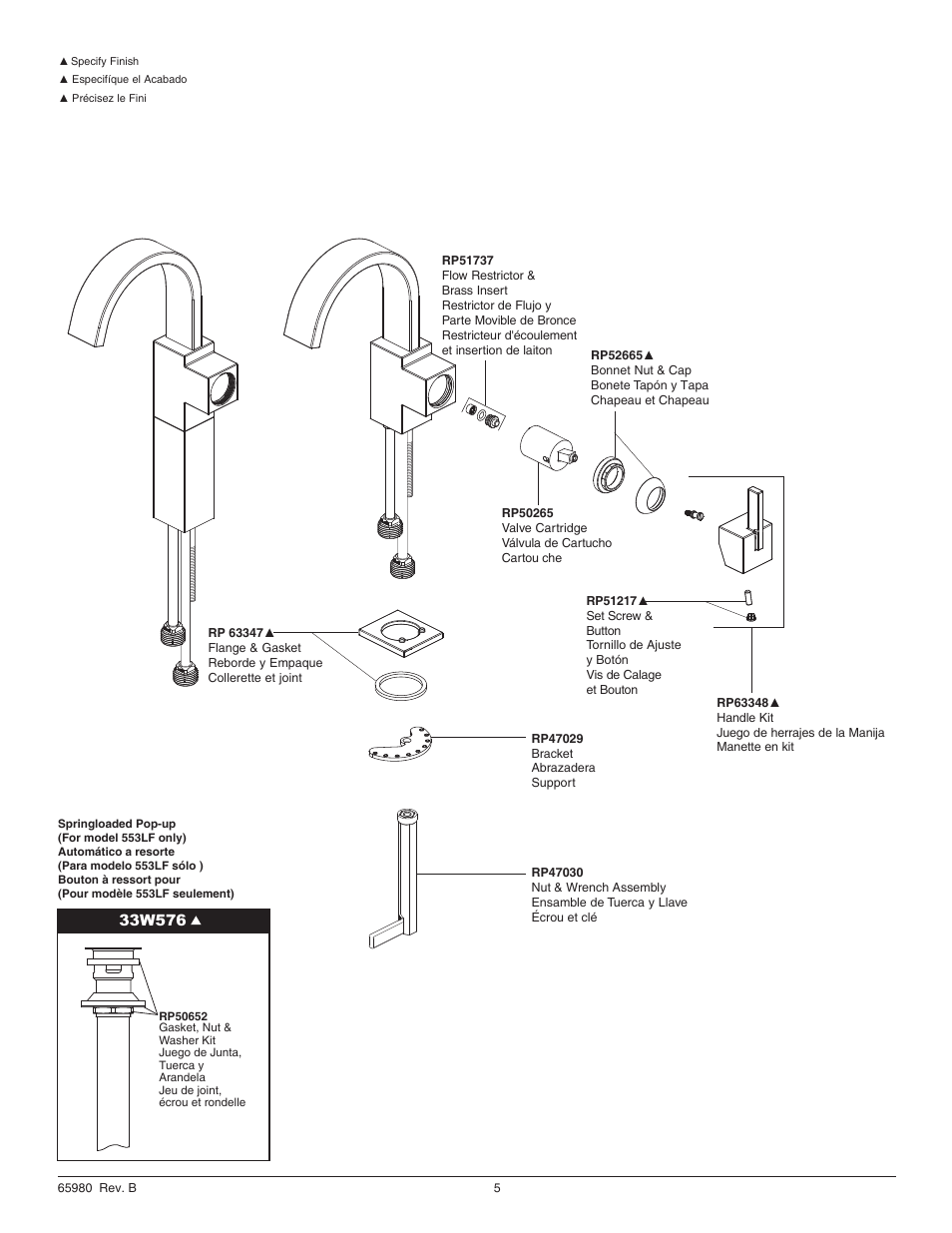 Factory Direct Hardware Delta 553LF User Manual | Page 5 / 6