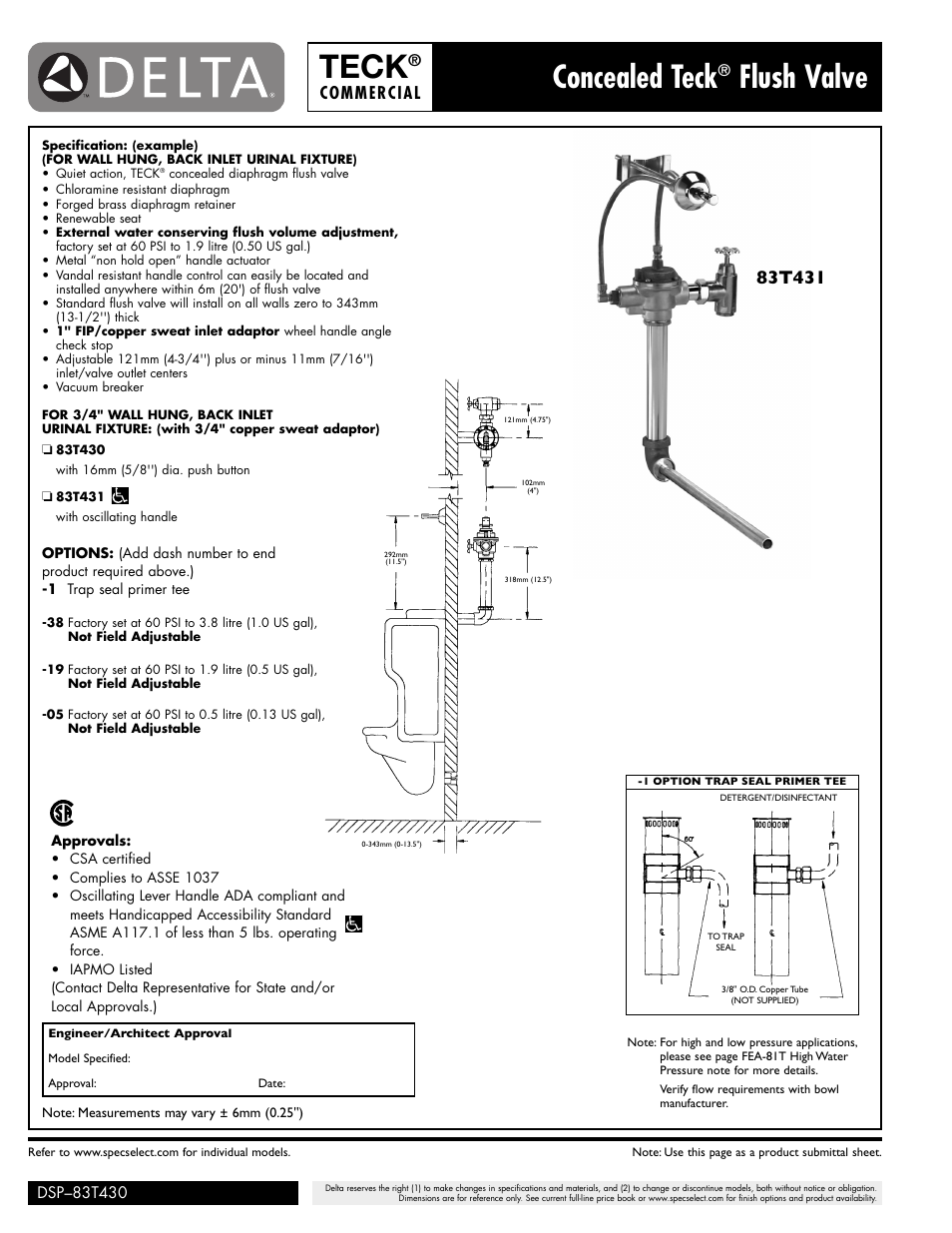 Factory Direct Hardware Delta 83T430 User Manual | 1 page