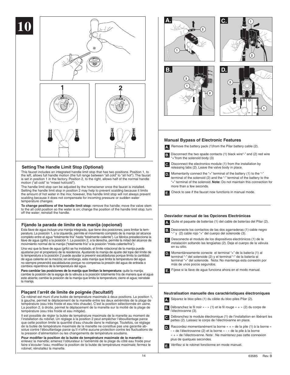 A. b. c. d | Factory Direct Hardware Delta 1980T Pilar User Manual | Page 14 / 16