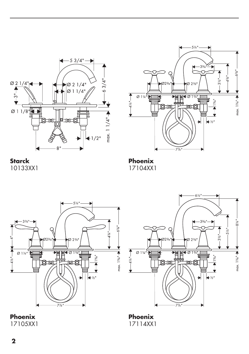 Factory Direct Hardware Hansgrohe 10133 User Manual | Page 2 / 12