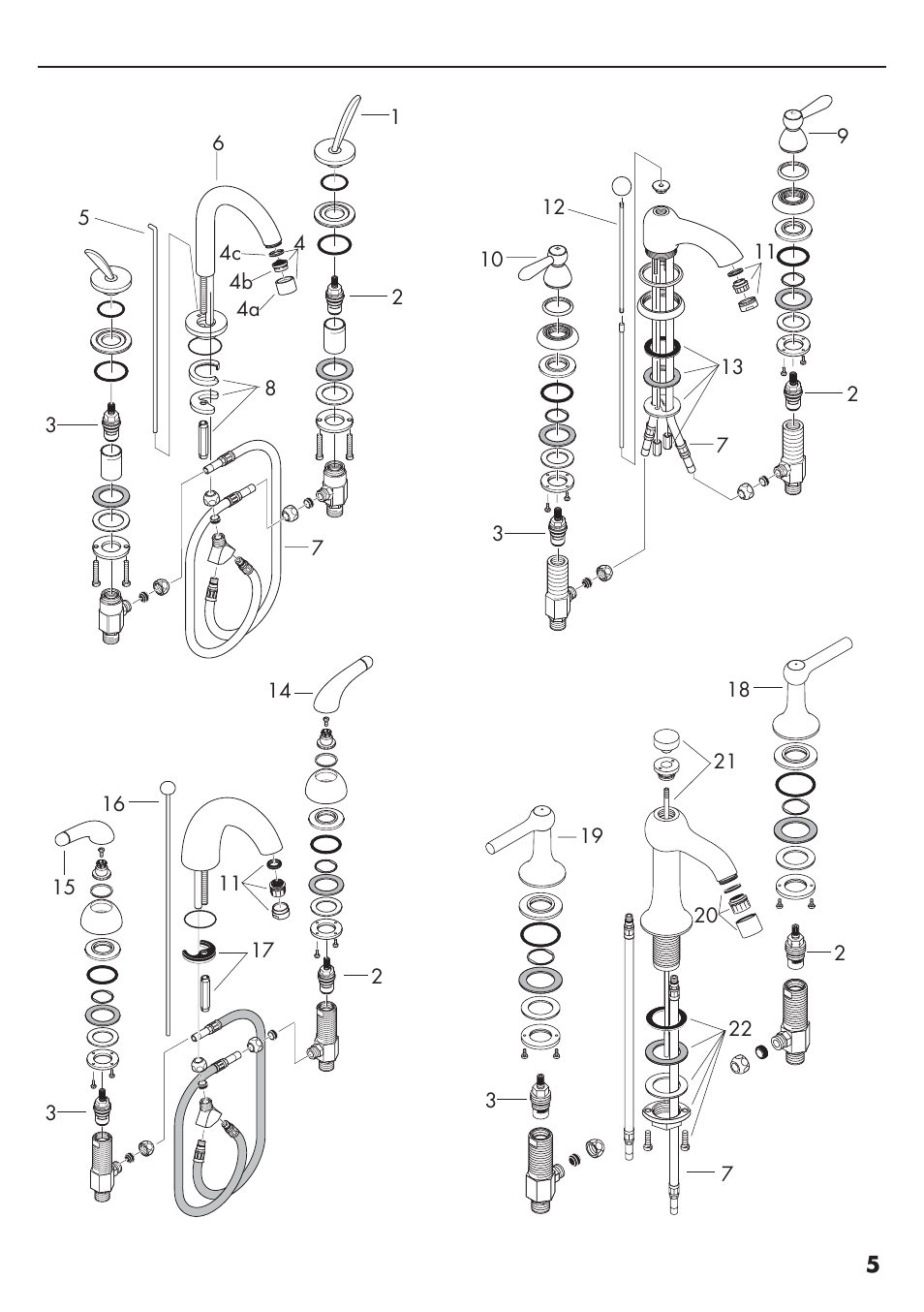 Factory Direct Hardware Hansgrohe 10133 User Manual | Page 5 / 12