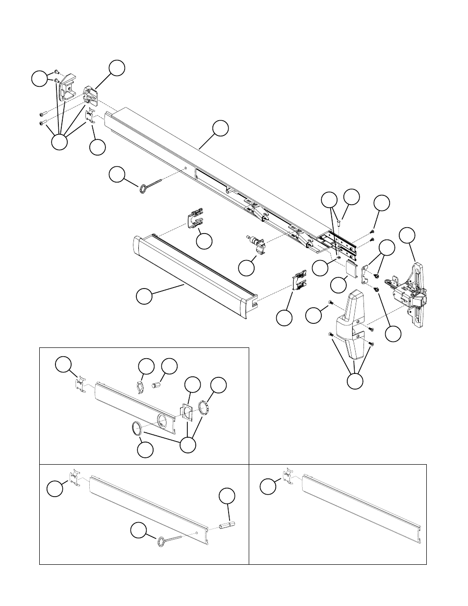 33a/35a rim panic device | Factory Direct Hardware Von Duprin 33AEO4 User Manual | Page 4 / 12