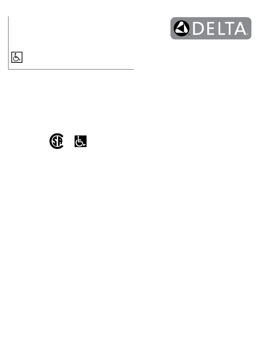 Factory Direct Hardware Delta 590TP0820 User Manual | 2 pages